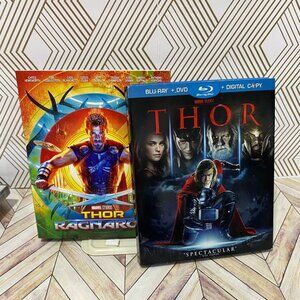 Thor & Thor Ragnarok 2 Disc Blu-ray/DVD Combo Digital Copy Blu-ray + DVD